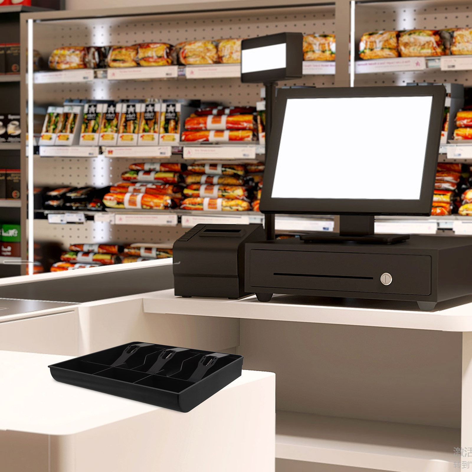 Cash Drawer Pos - Cash Register Drawer Multiple Compartments Money