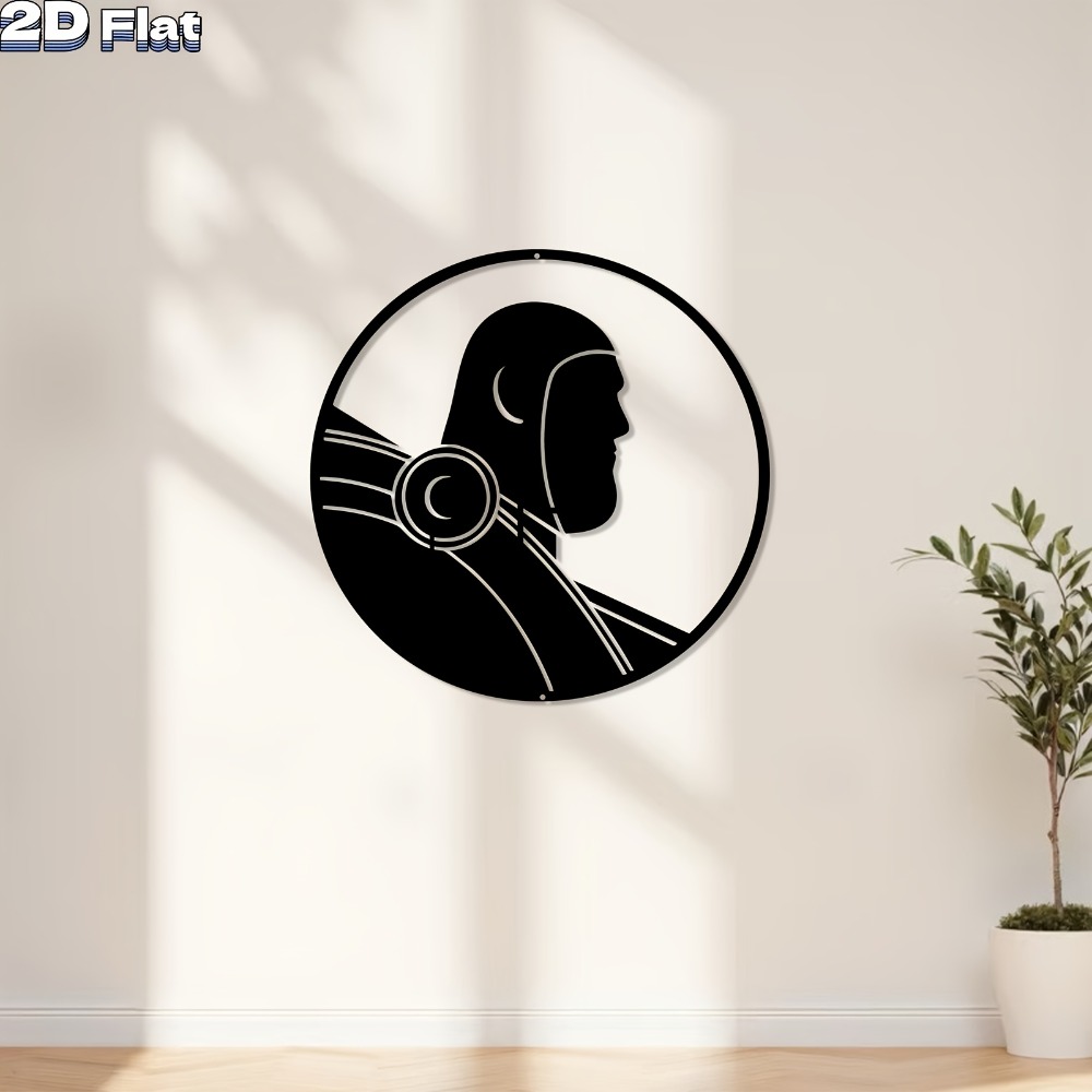 1pc Modern Robot Aluminum Plat - Tech Office Wall review and price