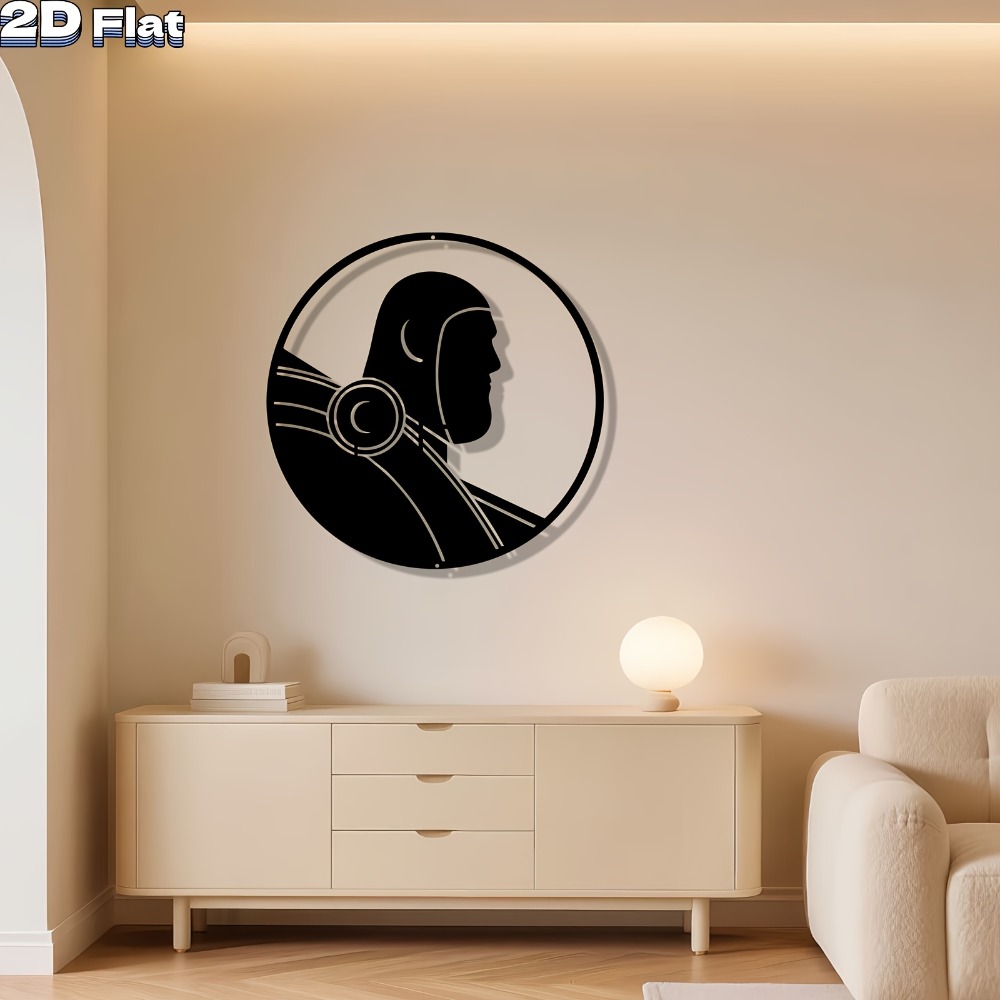 1pc Modern Robot Aluminum Plat - Tech Office Wall review and price