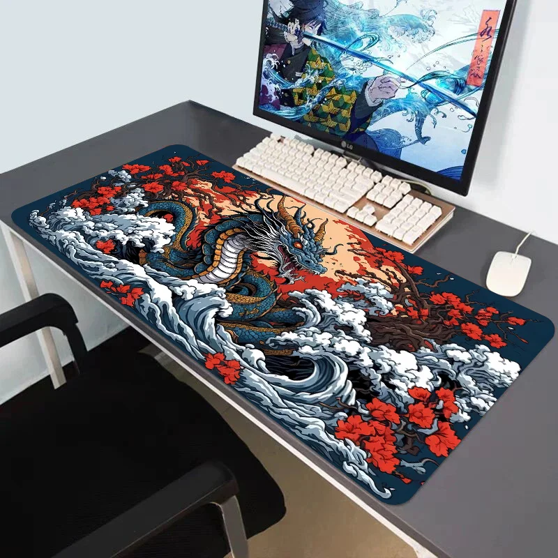 Large Dragon Mousepad Gamer Of - Office Desk Tech Accessories review and price