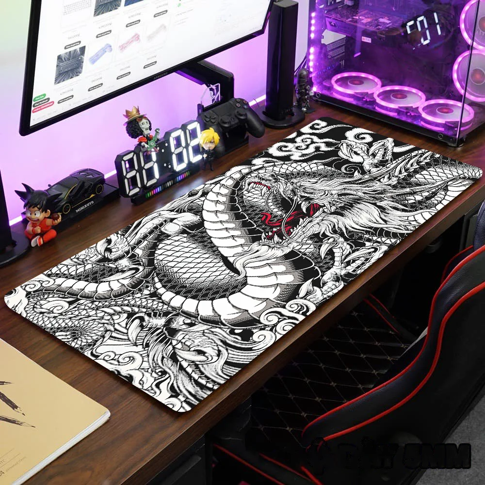 Large Dragon Mousepad Gamer Of - Office Desk Tech Accessories review and price