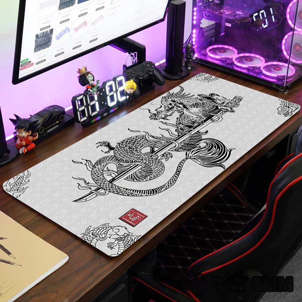 Large Dragon Mousepad Gamer Of - Office Desk Tech Accessories review and price