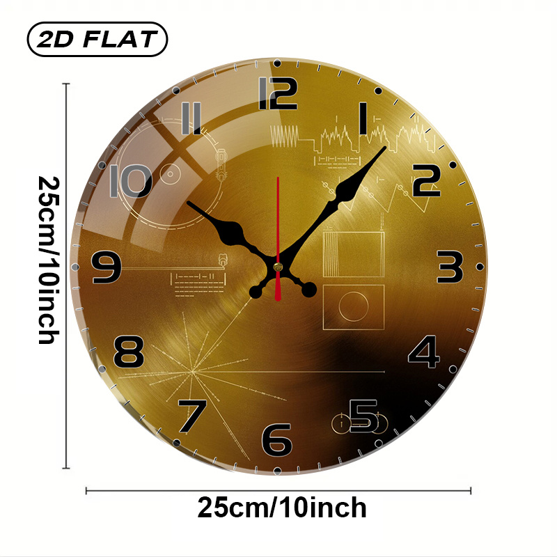 Tech Style Round Silent Acryli - Tech Office Wall review and price