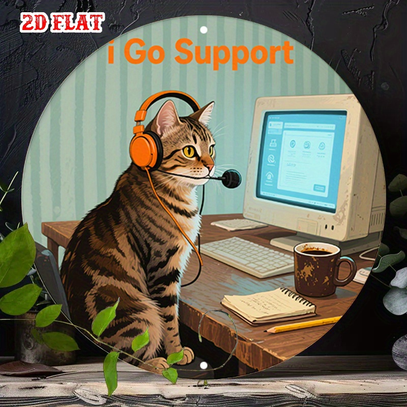 CIFBUY 2D Flat Funny Tech Supp - Tech Office Wall review and price