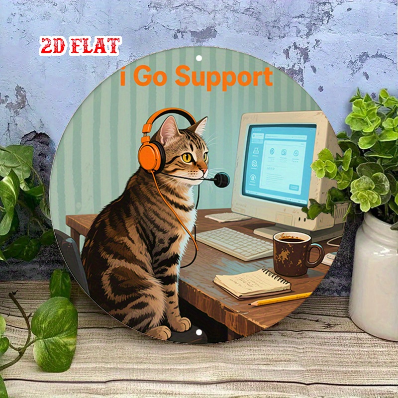 CIFBUY 2D Flat Funny Tech Supp - Tech Office Wall review and price