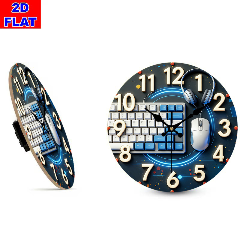 2D Flat, 1pc, Tech-Style Woode - Tech Office Wall review and price