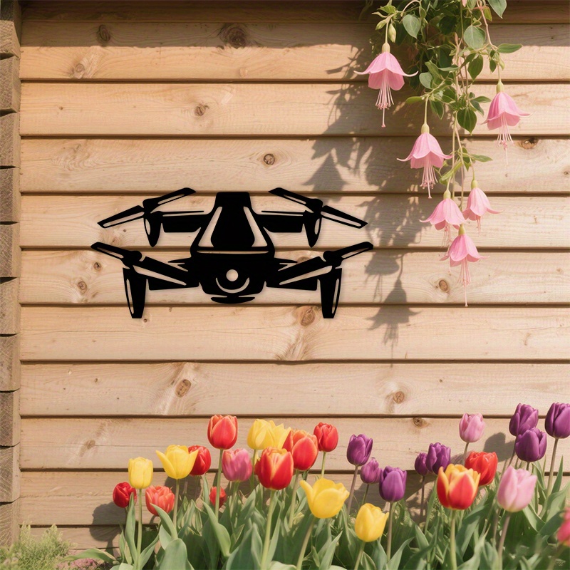 2D Flat Drone Silhouette Metal - Tech Office Wall review and price