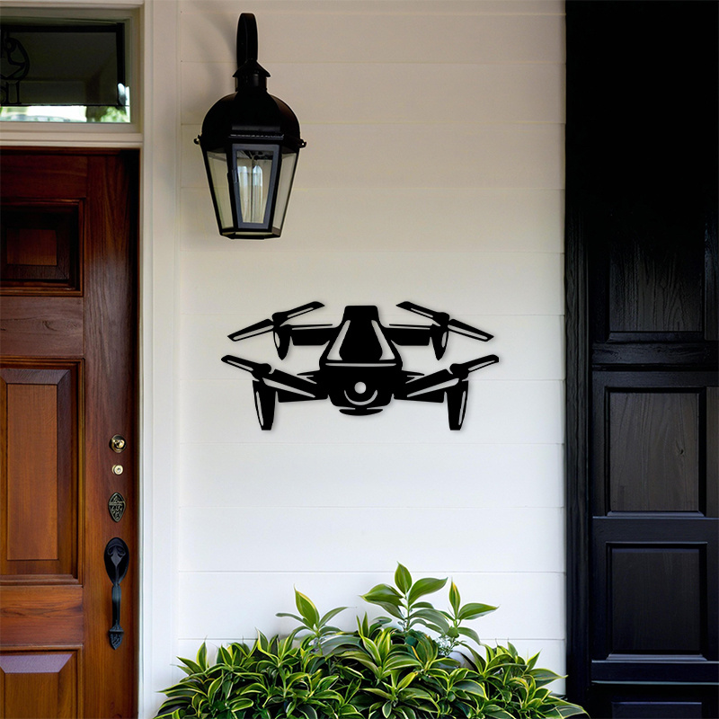 2D Flat Drone Silhouette Metal - Tech Office Wall review and price