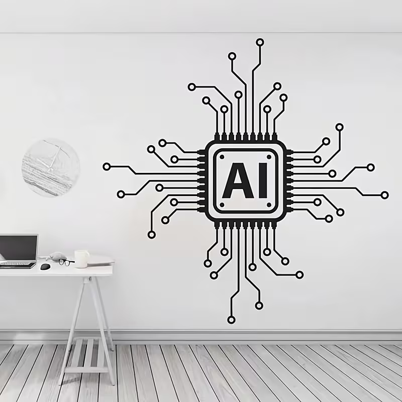 AI Technology Circuit Board Vi - Tech Office Wall review and price