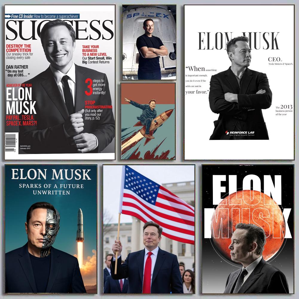 Elon Musk Dogefather Tech Visi - Tech Office Wall review and price
